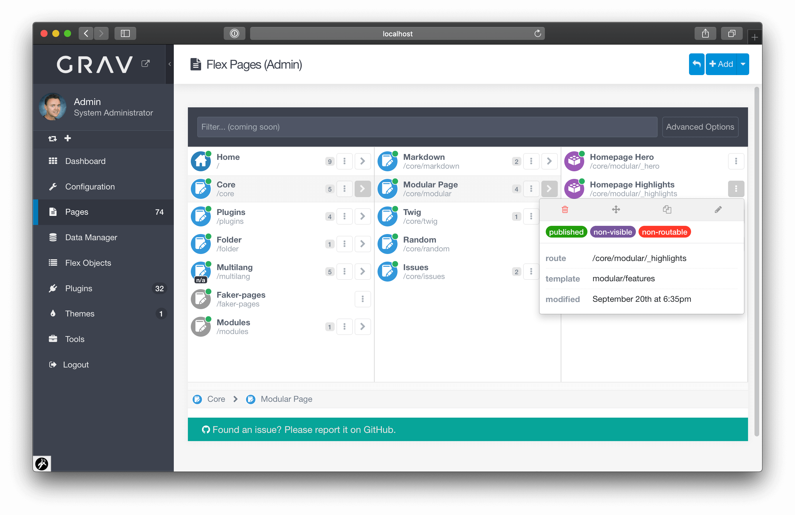 Flex Objects Listing